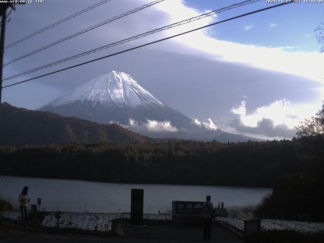 西湖からの富士山