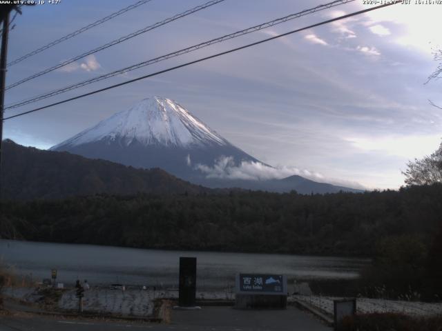 西湖からの富士山