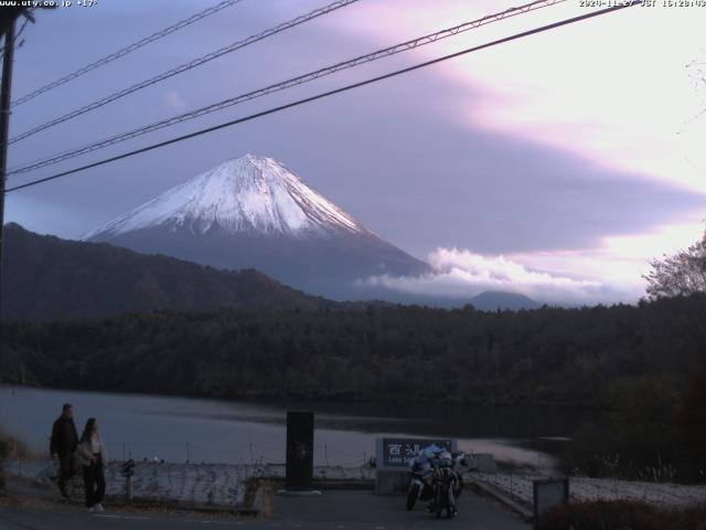 西湖からの富士山