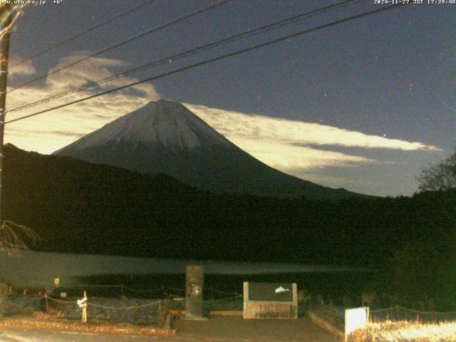 西湖からの富士山