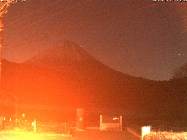 西湖からの富士山