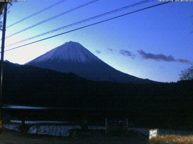 西湖からの富士山