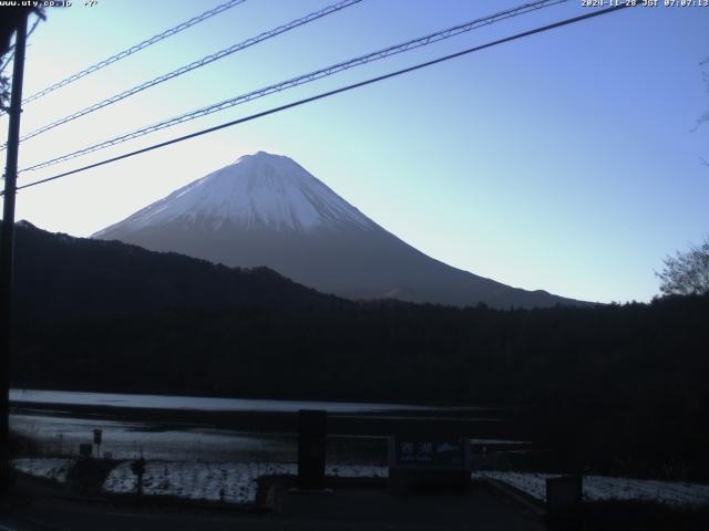 西湖からの富士山