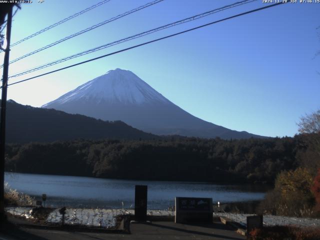 西湖からの富士山