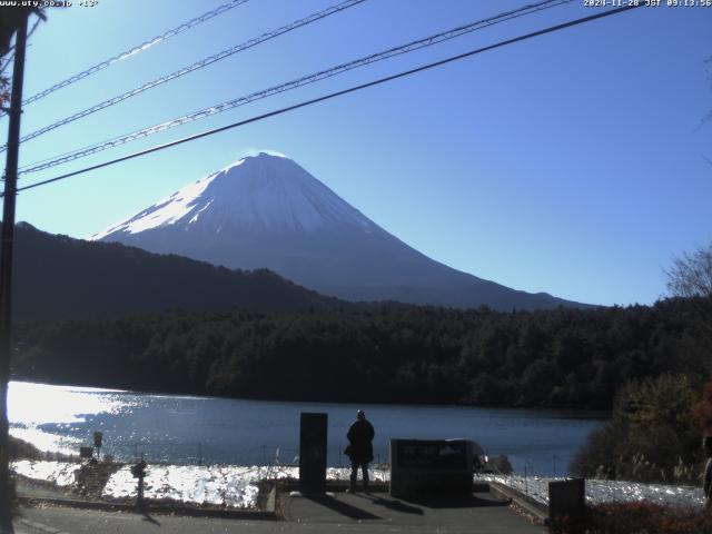 西湖からの富士山