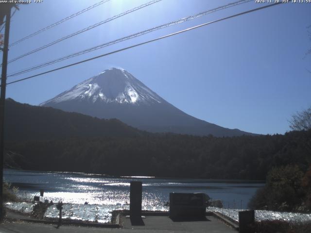 西湖からの富士山