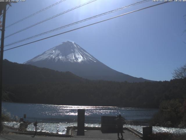 西湖からの富士山