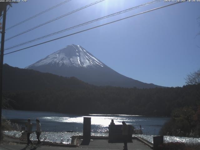 西湖からの富士山