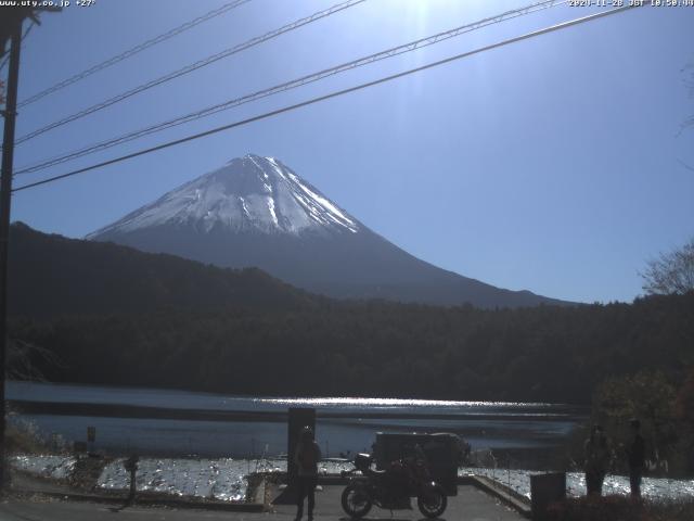 西湖からの富士山