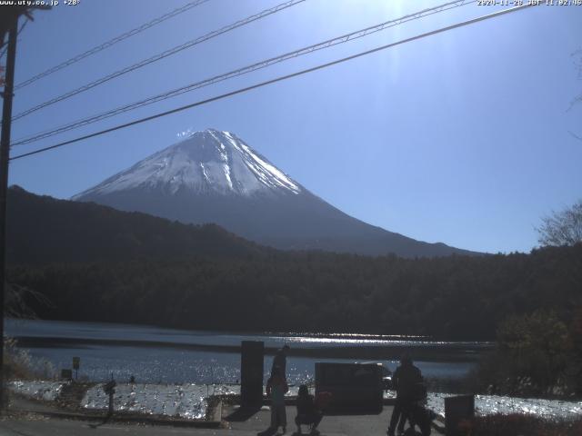 西湖からの富士山