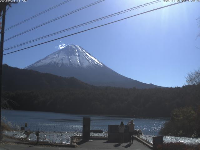 西湖からの富士山