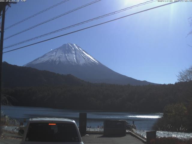 西湖からの富士山