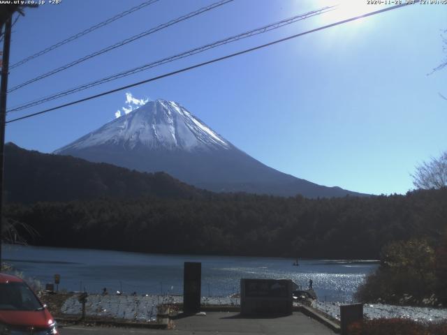 西湖からの富士山