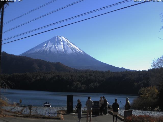 西湖からの富士山