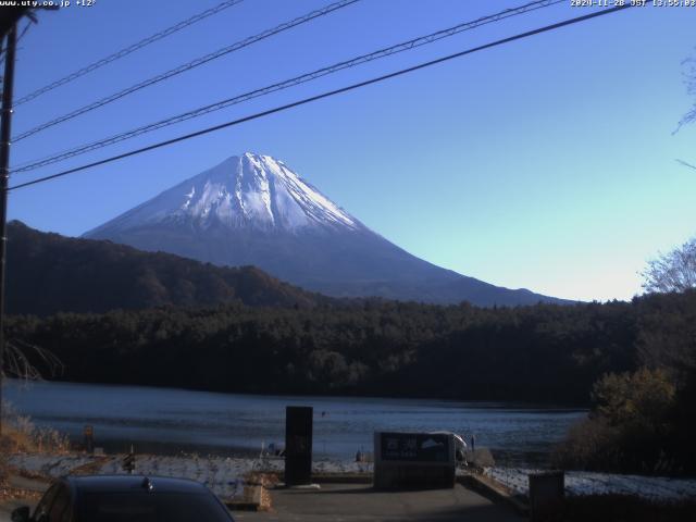 西湖からの富士山