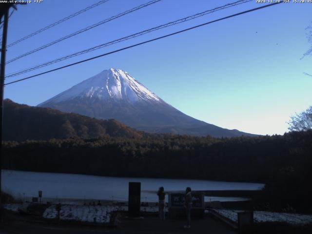 西湖からの富士山