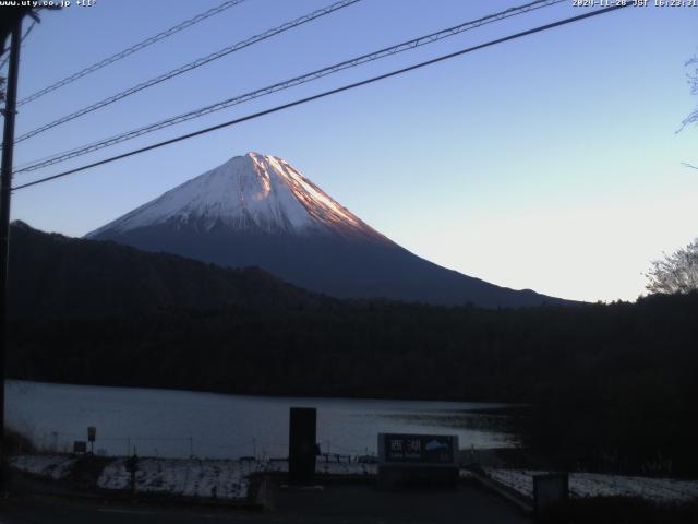 西湖からの富士山