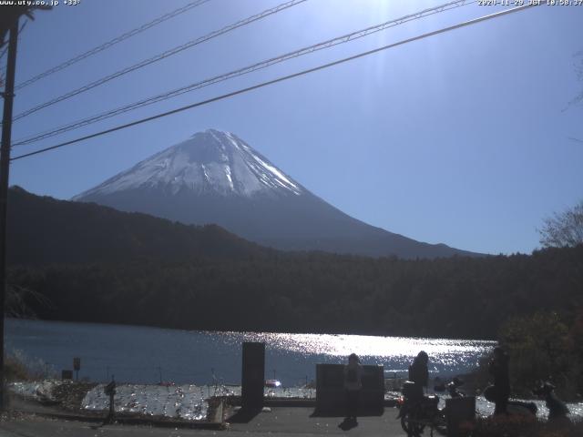 西湖からの富士山