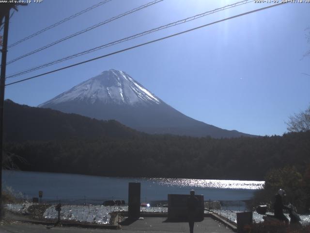 西湖からの富士山