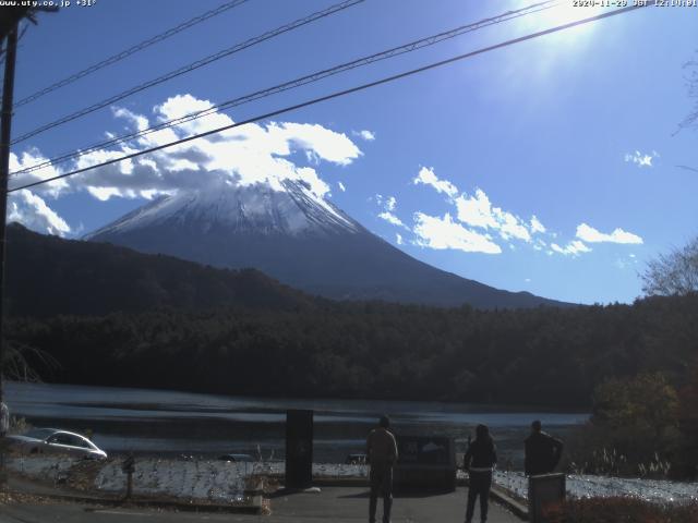 西湖からの富士山