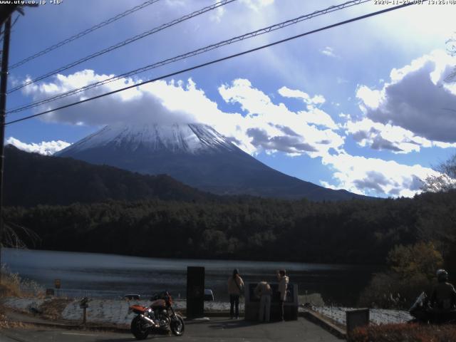 西湖からの富士山