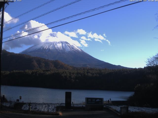 西湖からの富士山