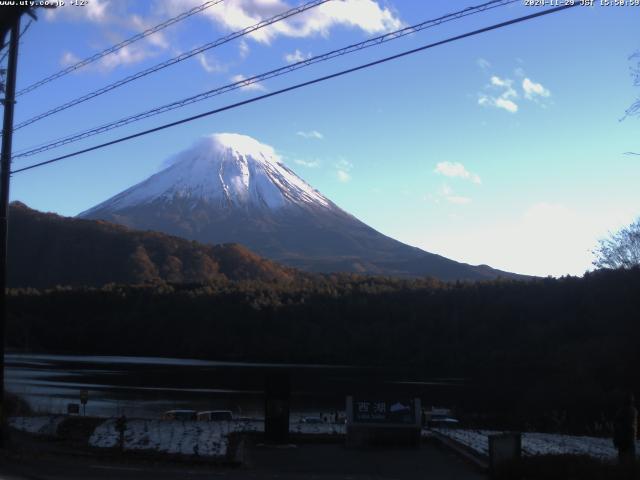 西湖からの富士山