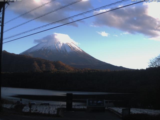 西湖からの富士山