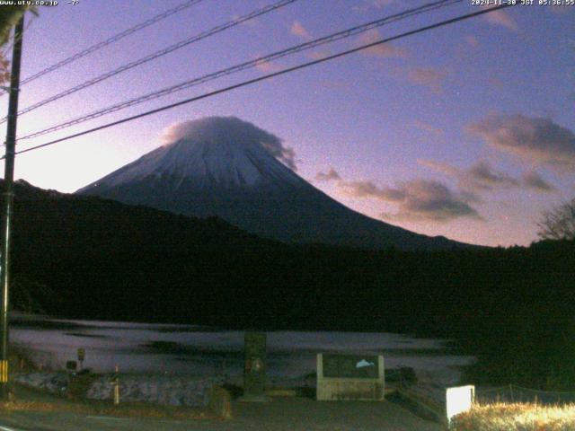 西湖からの富士山