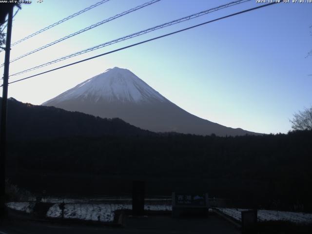 西湖からの富士山