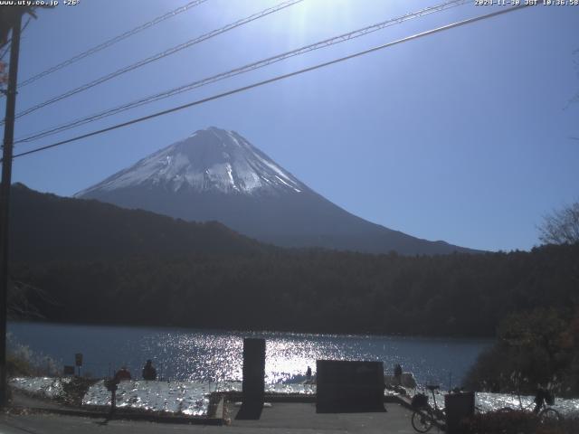 西湖からの富士山