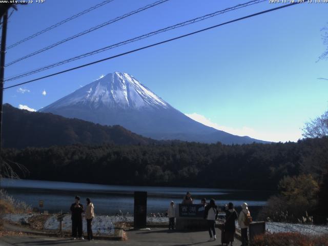 西湖からの富士山