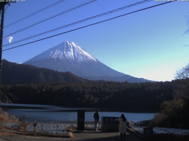 西湖からの富士山