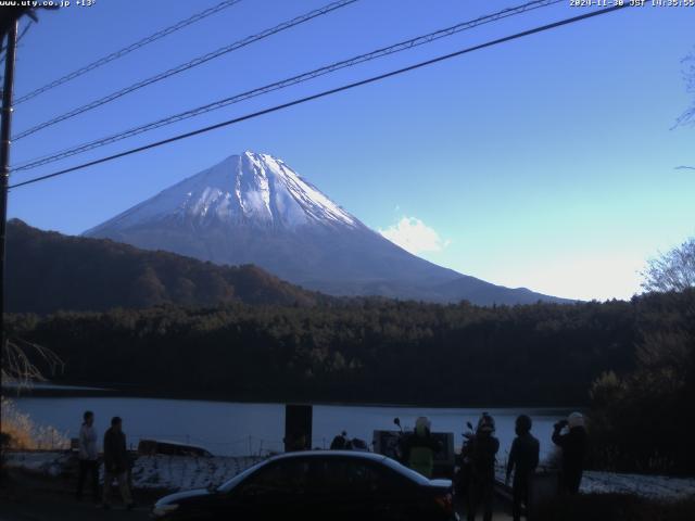 西湖からの富士山