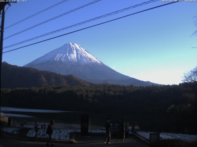 西湖からの富士山