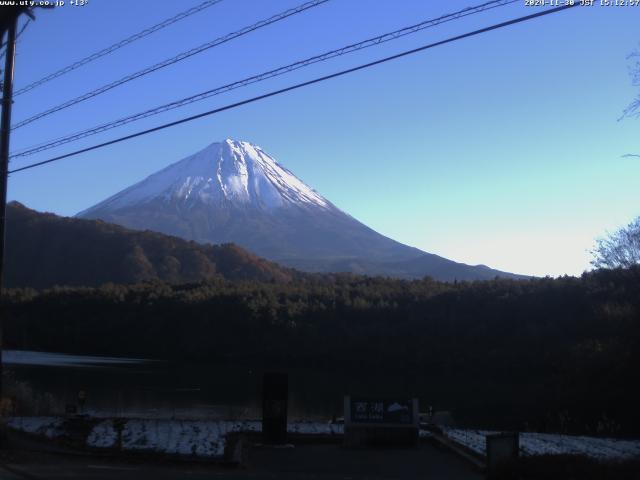 西湖からの富士山