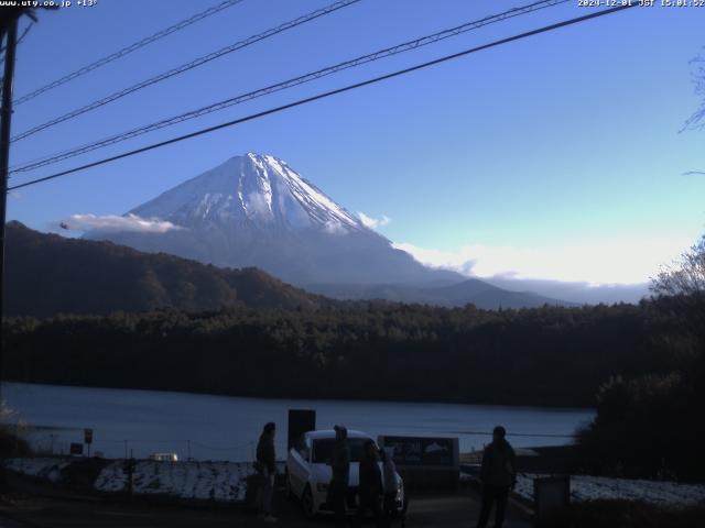 西湖からの富士山