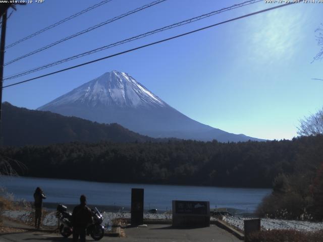 西湖からの富士山