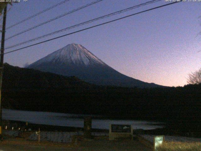 西湖からの富士山