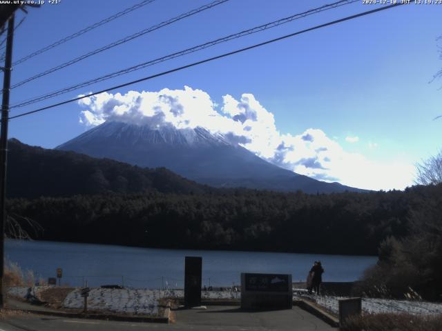 西湖からの富士山