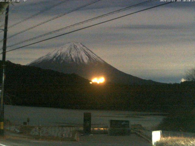 西湖からの富士山