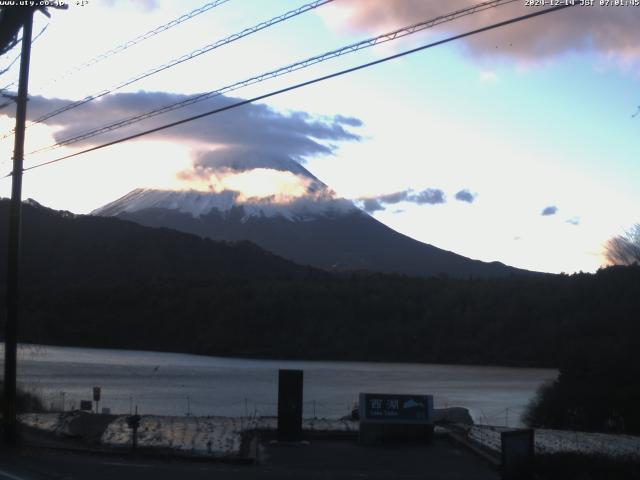 西湖からの富士山