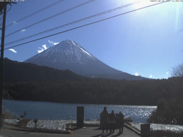 西湖からの富士山