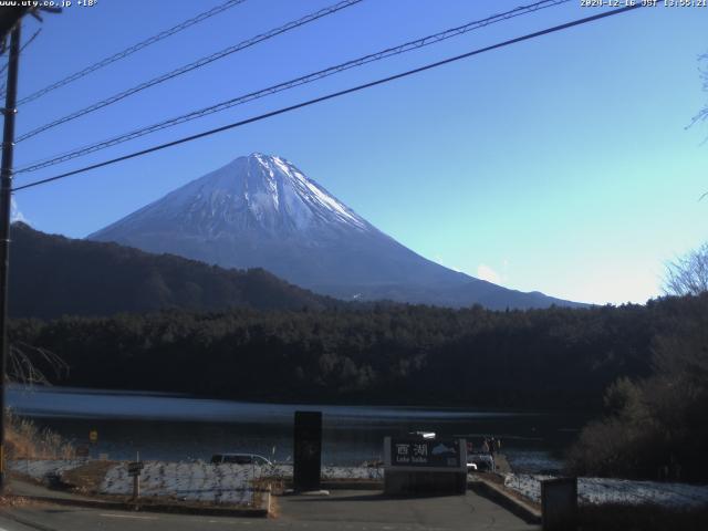 西湖からの富士山