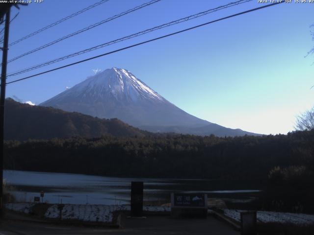 西湖からの富士山