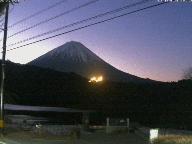 西湖からの富士山