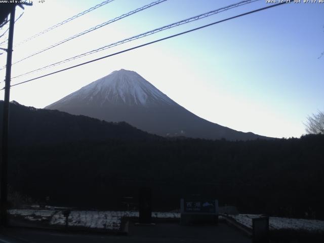 西湖からの富士山