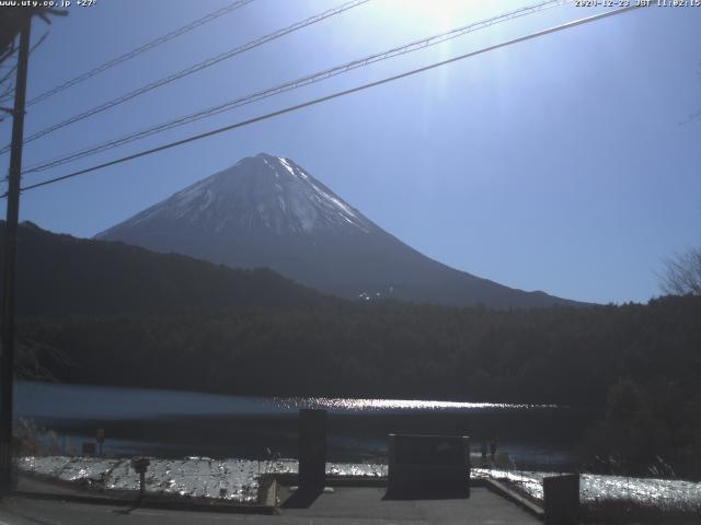 西湖からの富士山