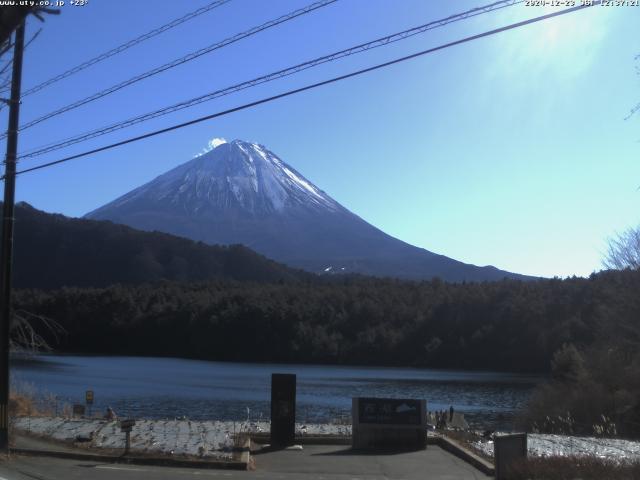 西湖からの富士山