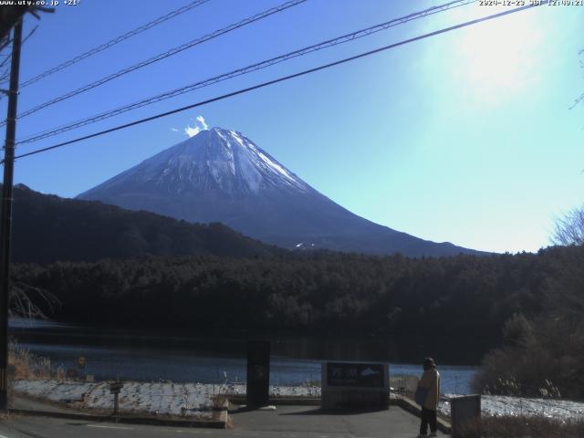 西湖からの富士山